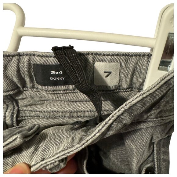 Volcom ~ Kid's Gray Denim Jeans ~ 2x4 Skinny ~ Size 7 - Picture 3 of 5